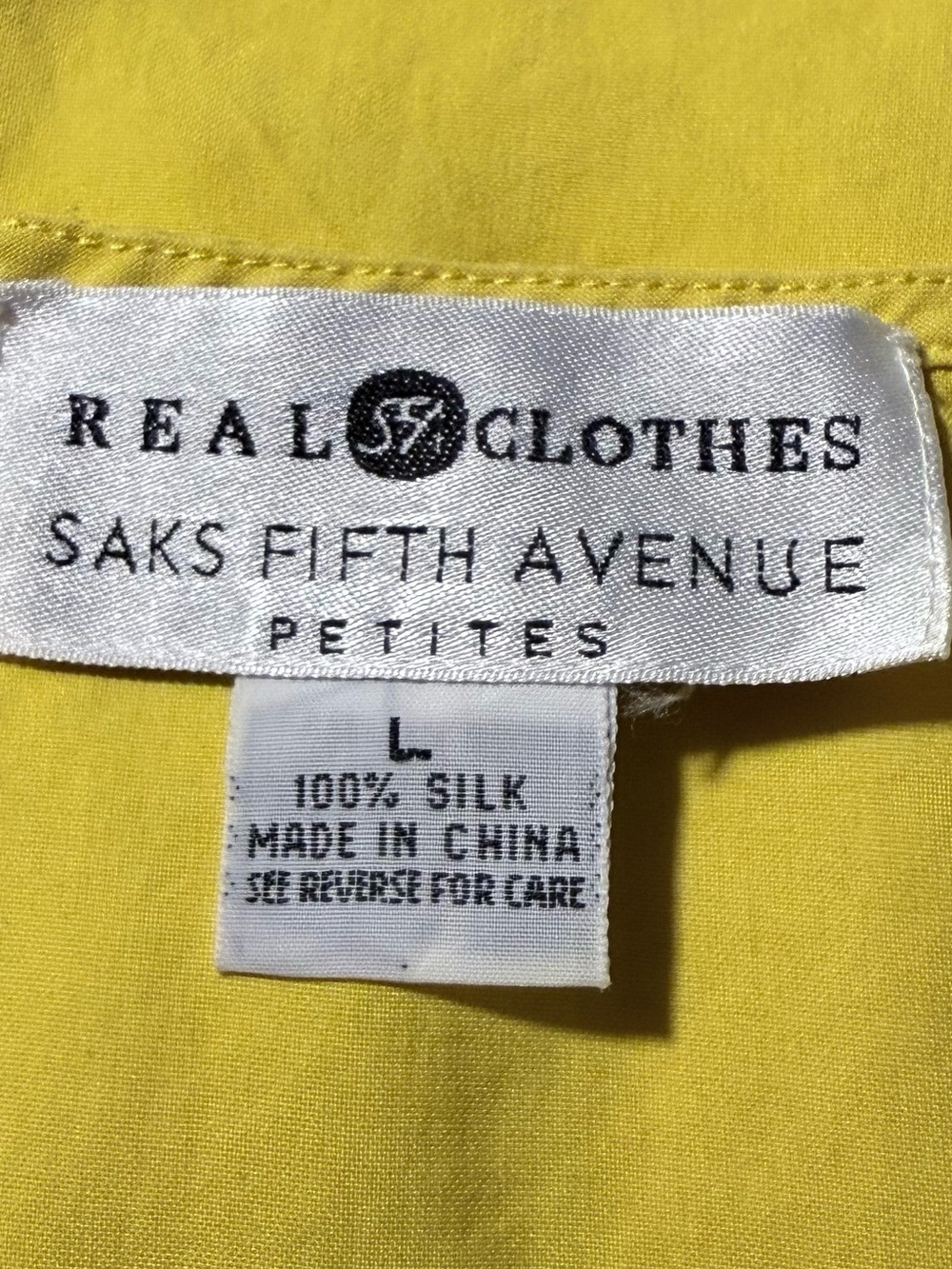 Saks Fifth Avenue - Real Clothes Bright Yellow Scoop Neck Tank - Picture 5 of 8